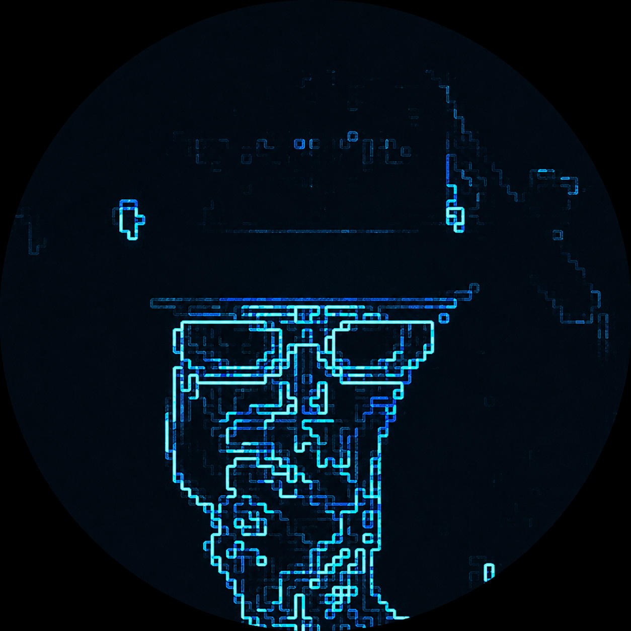 glitch-lit seer operator mark
